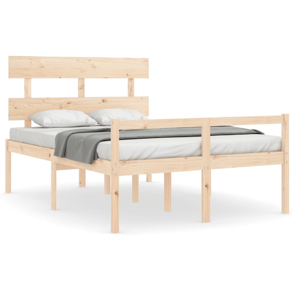 Senior Bed without Mattress 120x200 cm Solid Wood