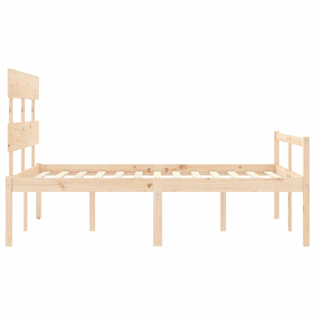 Senior Bed without Mattress 120x200 cm Solid Wood