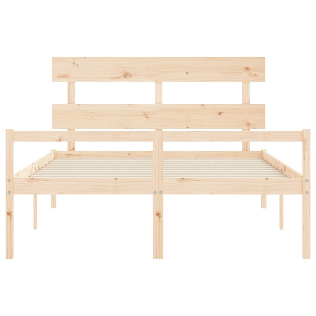Senior Bed without Mattress 160x200 cm Solid Wood