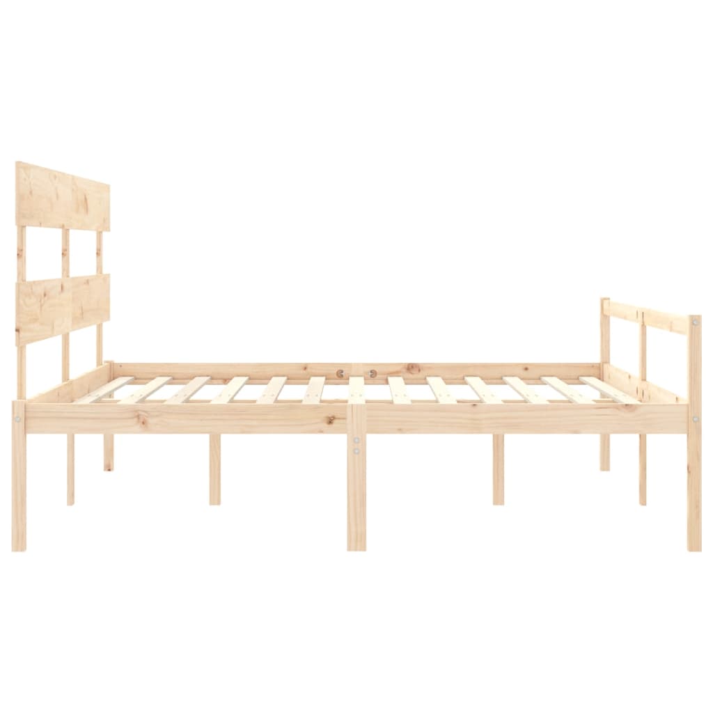Senior Bed without Mattress Super King Size Solid Wood