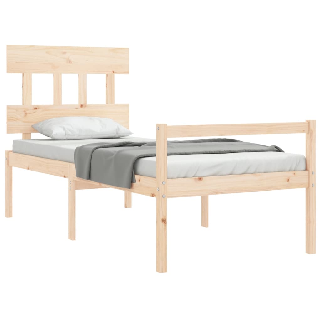 Senior Bed without Mattress 90x200 cm Solid Wood