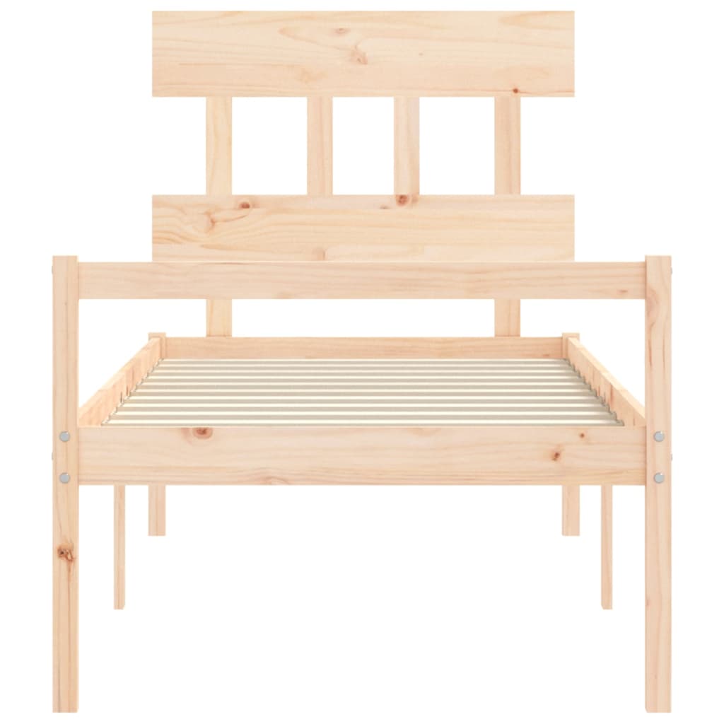 Senior Bed without Mattress 90x200 cm Solid Wood
