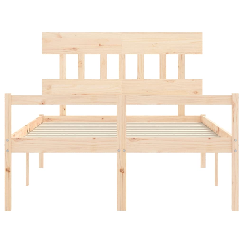 Senior Bed without Mattress 120x200 cm Solid Wood