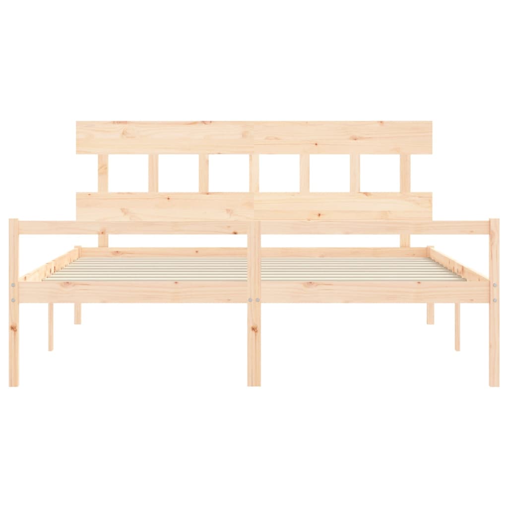 Senior Bed without Mattress 200x200 cm Solid Wood