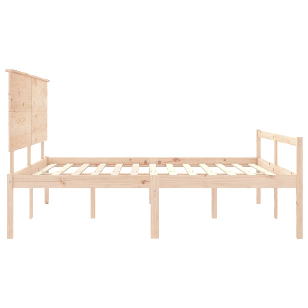 Senior Bed without Mattress 200x200 cm Solid Wood