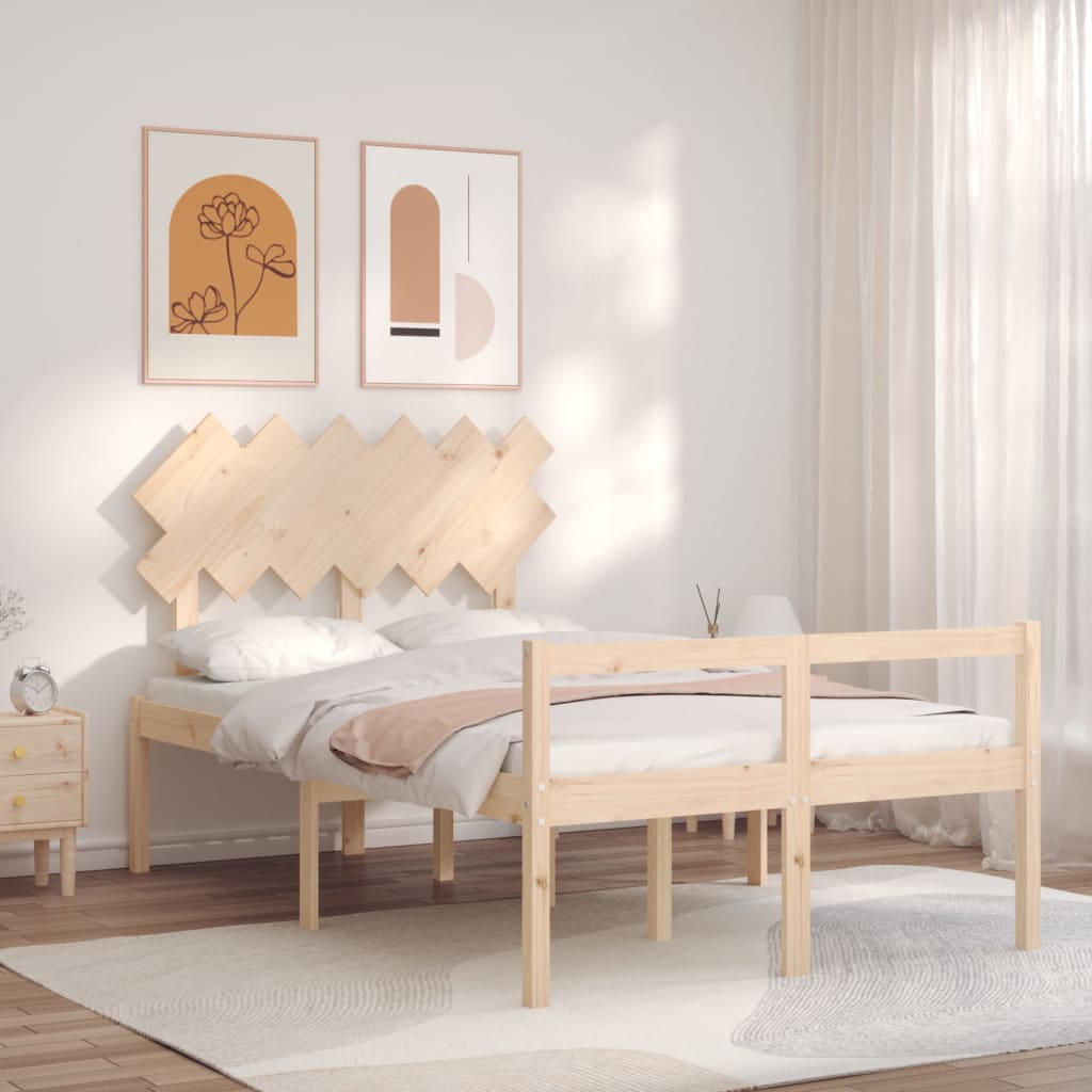 Senior Bed without Mattress Double Solid Wood