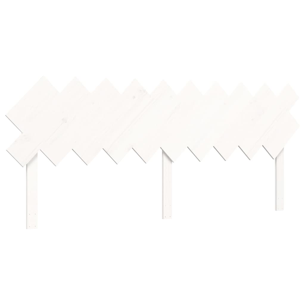 Senior Bed without Mattress White 200x200 cm Solid Wood