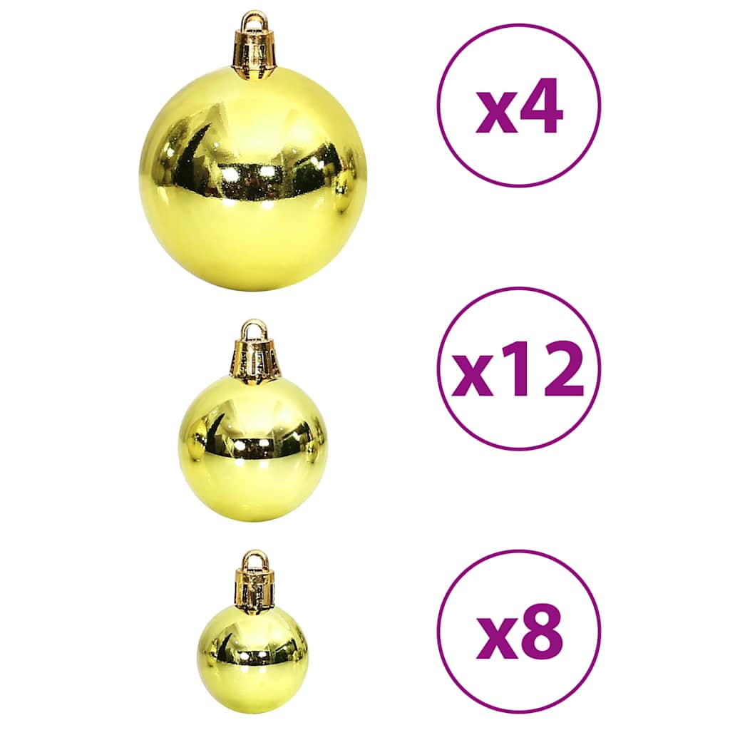 Christmas Baubles 100 pcs Light Green 3 / 4 / 6 cm