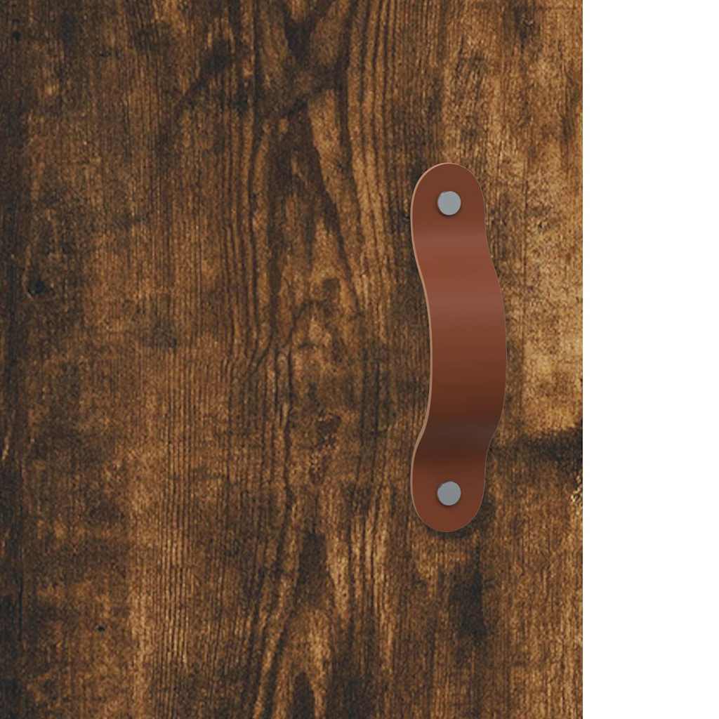 Wall Mounted Cabinets 2 pcs Smoked Oak 69.5x34x90 cm