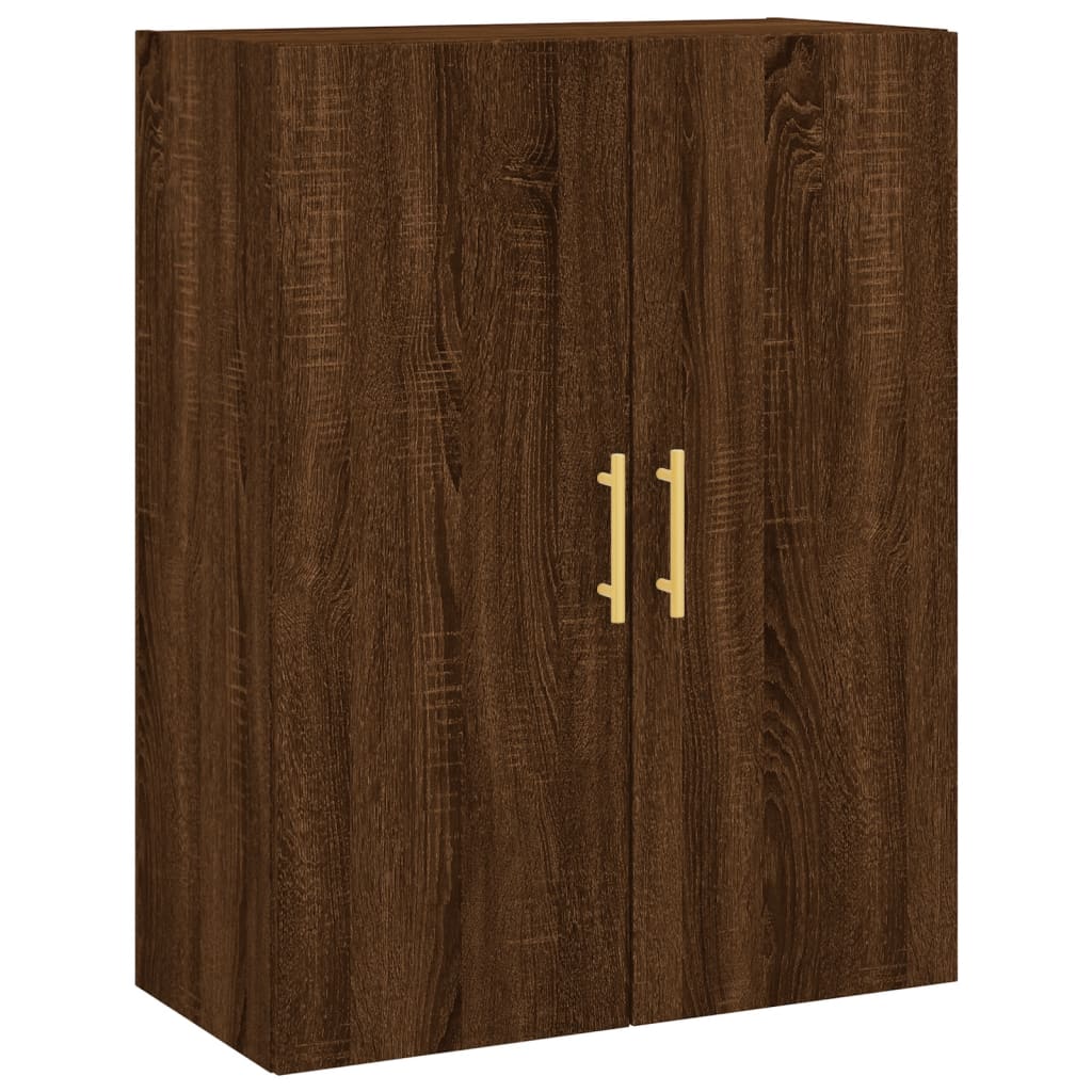 vidaXL Wall Mounted Cabinets 2 pcs Brown Oak 69.5x34x90 cm