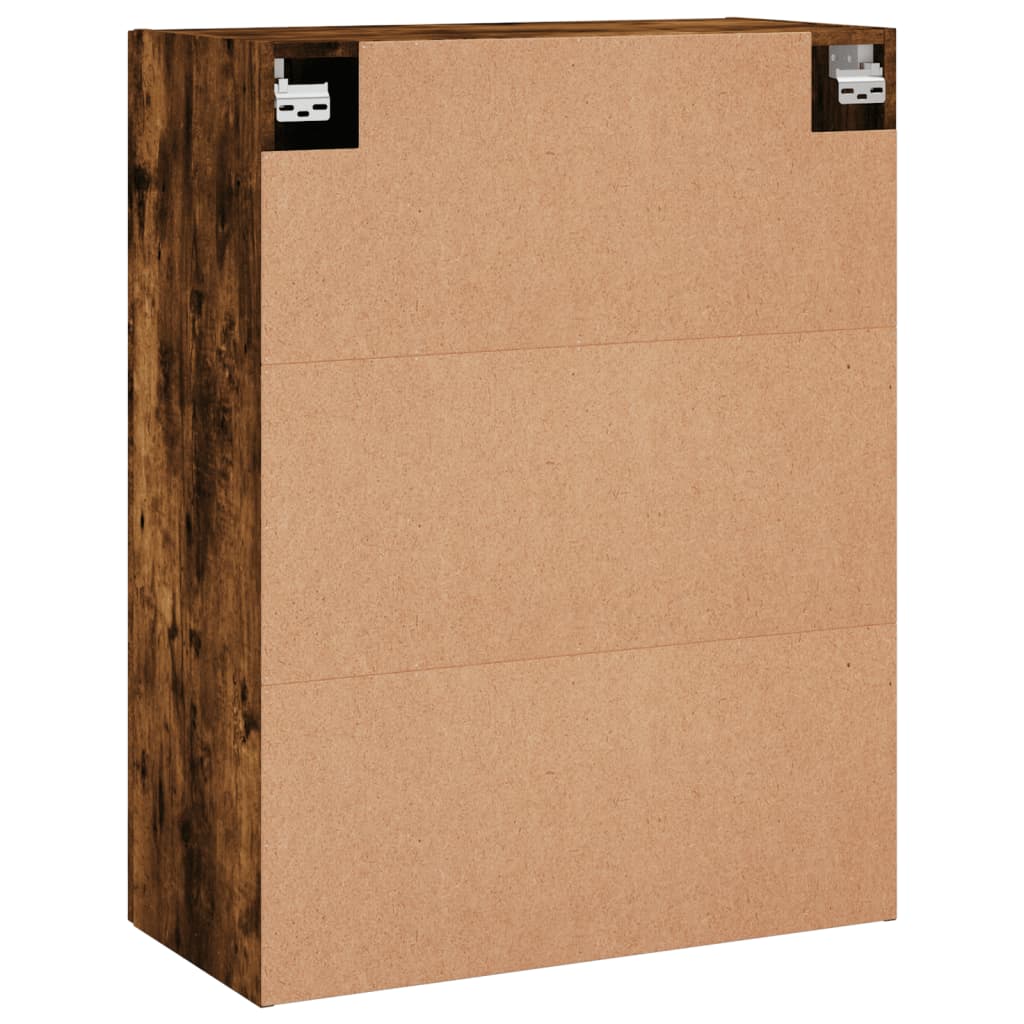 Wall Mounted Cabinets 2 pcs Smoked Oak 69,5x34x90 cm