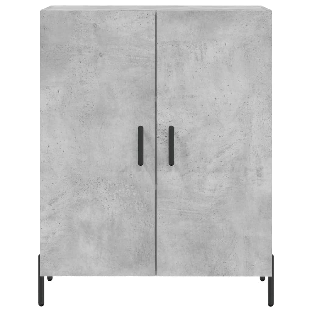 vidaXL Highboard Concrete Grey 69.5x34x180 cm Engineered Wood