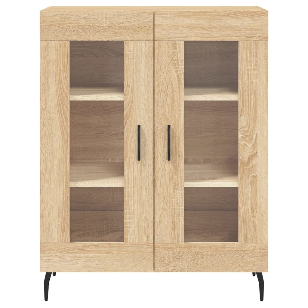 vidaXL Highboard Sonoma Oak 69.5x34x180 cm Engineered Wood