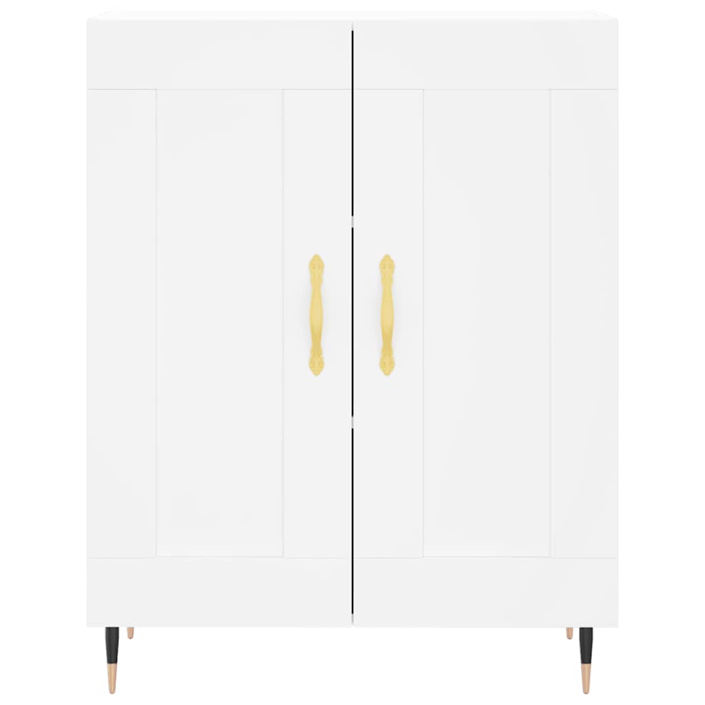 Highboard White 69,5x34x180 cm Engineered Wood