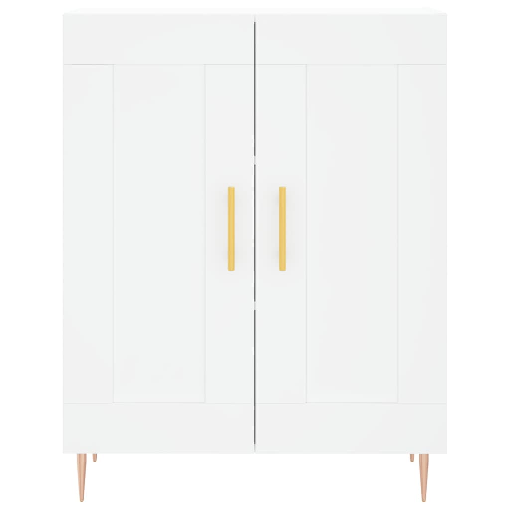 Highboard White 69.5x34x180 cm Engineered Wood