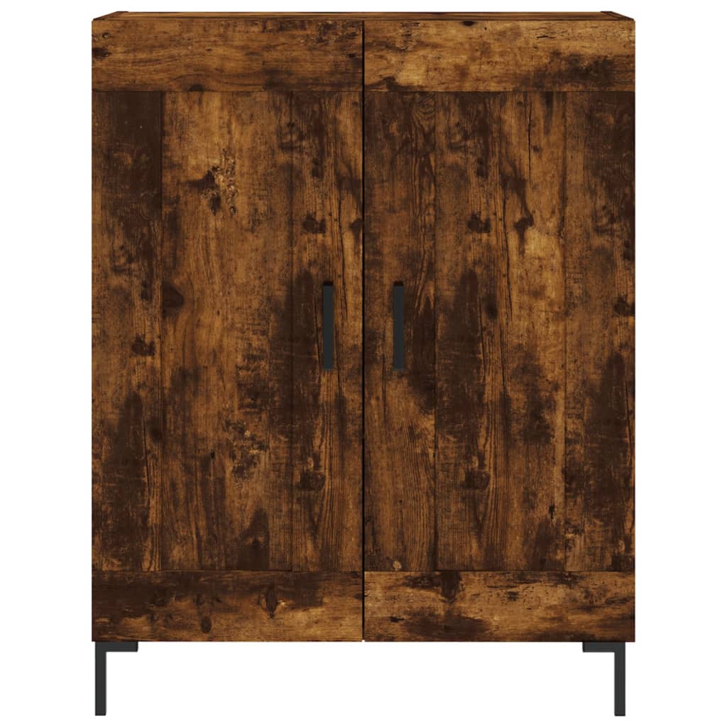 Highboard Smoked Oak 69.5x34x180 cm Engineered Wood