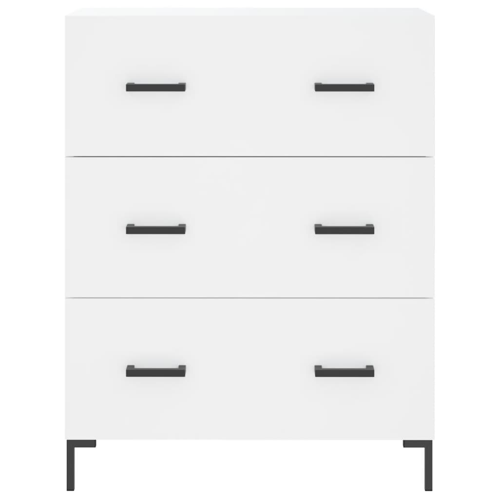 Highboard White 69,5x34x180 cm Engineered Wood