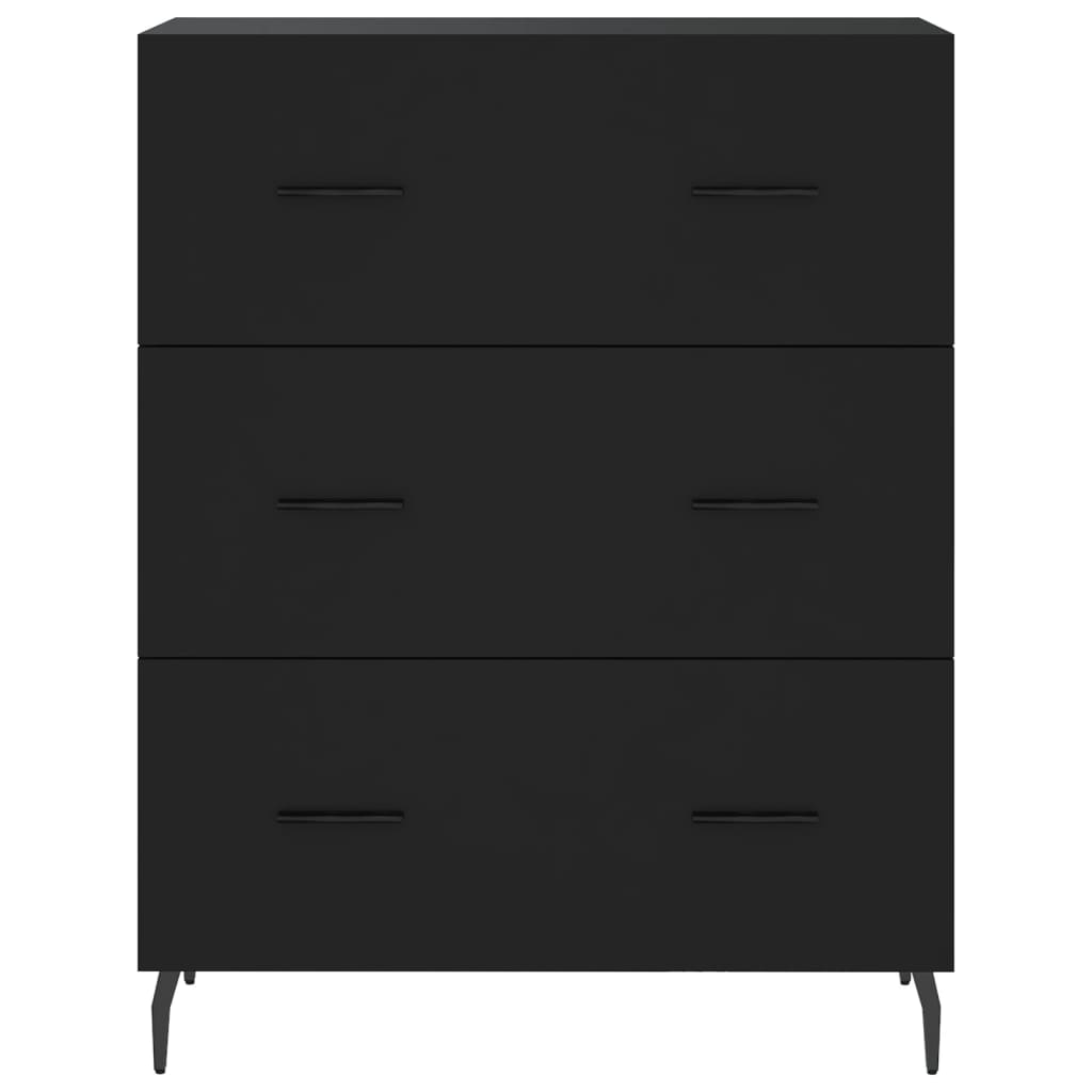 vidaXL Highboard Black 69.5x34x180 cm Engineered Wood