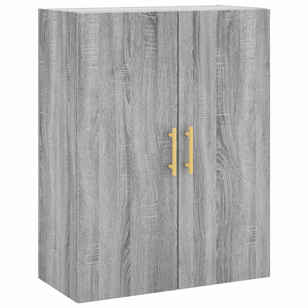 Highboard Grey Sonoma 69,5x34x180 cm Engineered Wood