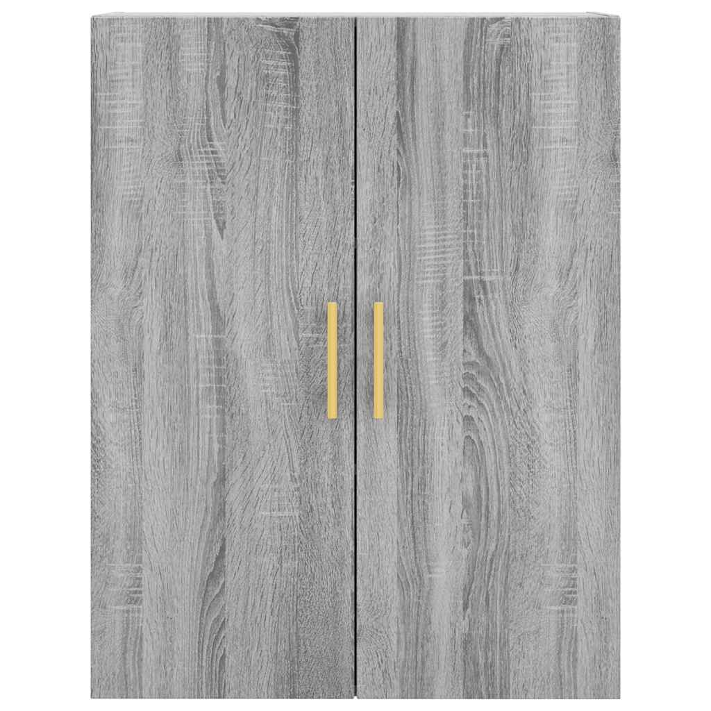 Highboard Grey Sonoma 69,5x34x180 cm Engineered Wood