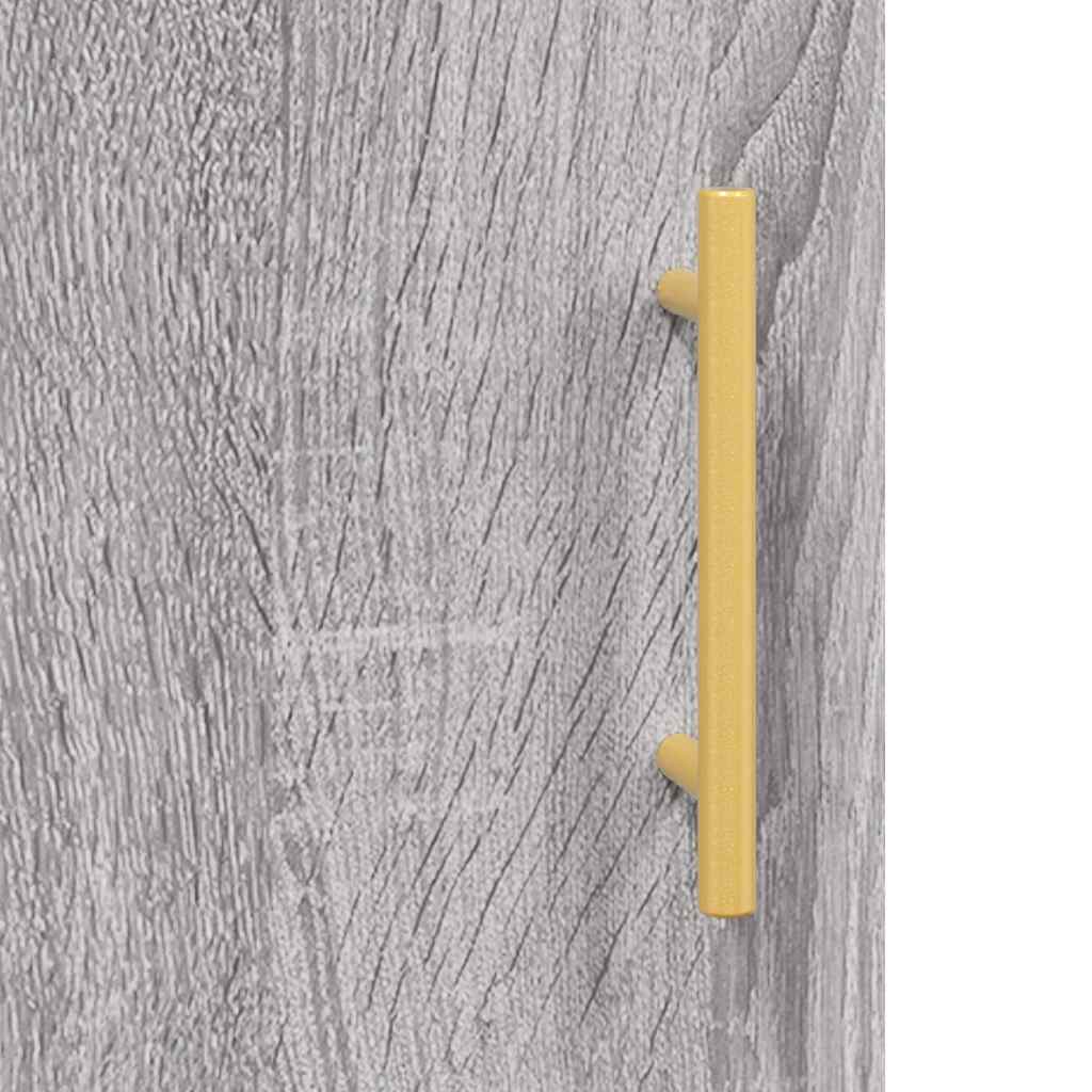 Highboard Grey Sonoma 69,5x34x180 cm Engineered Wood