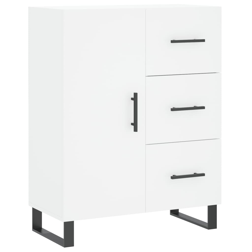 Highboard White 69,5x34x180 cm Engineered Wood