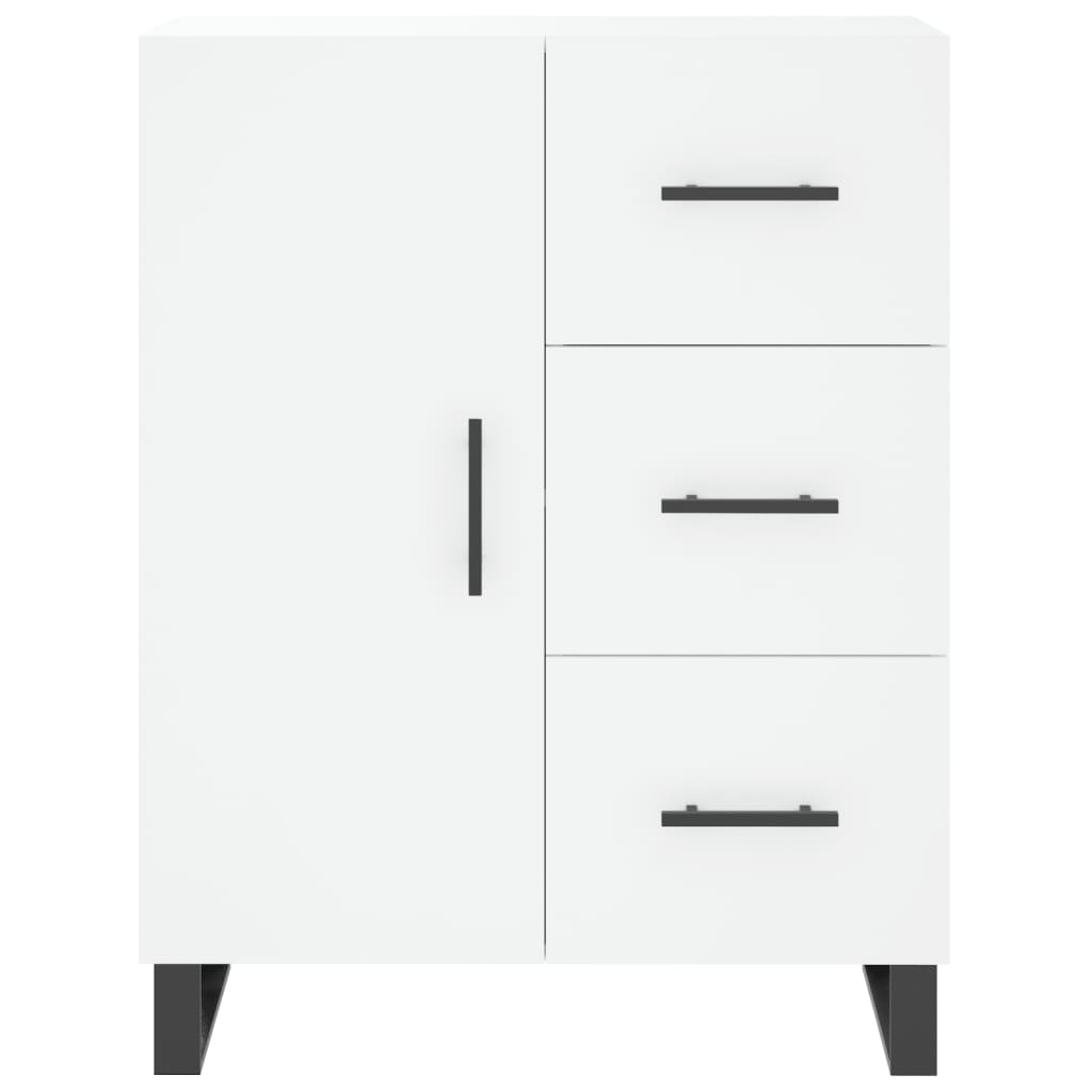 Highboard White 69,5x34x180 cm Engineered Wood