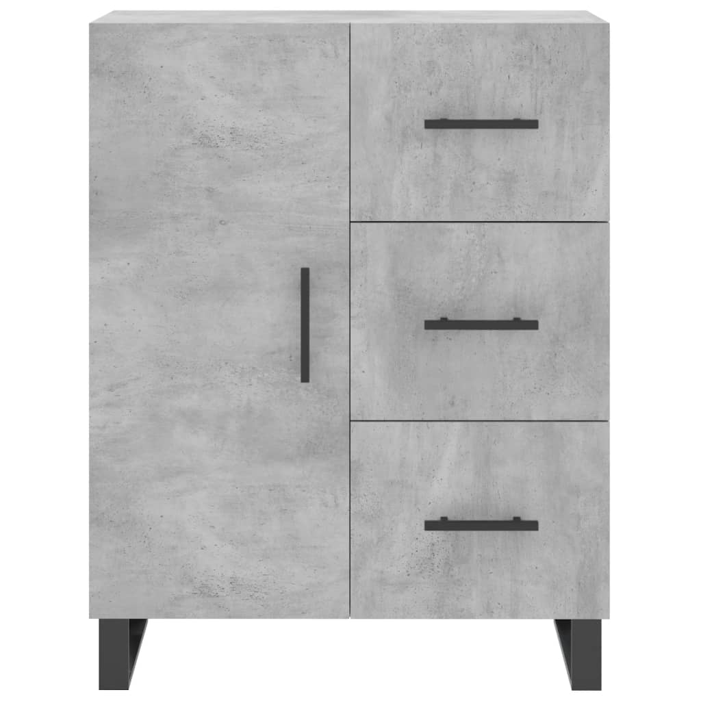 Highboard Concrete Grey 69,5x34x180 cm Engineered Wood