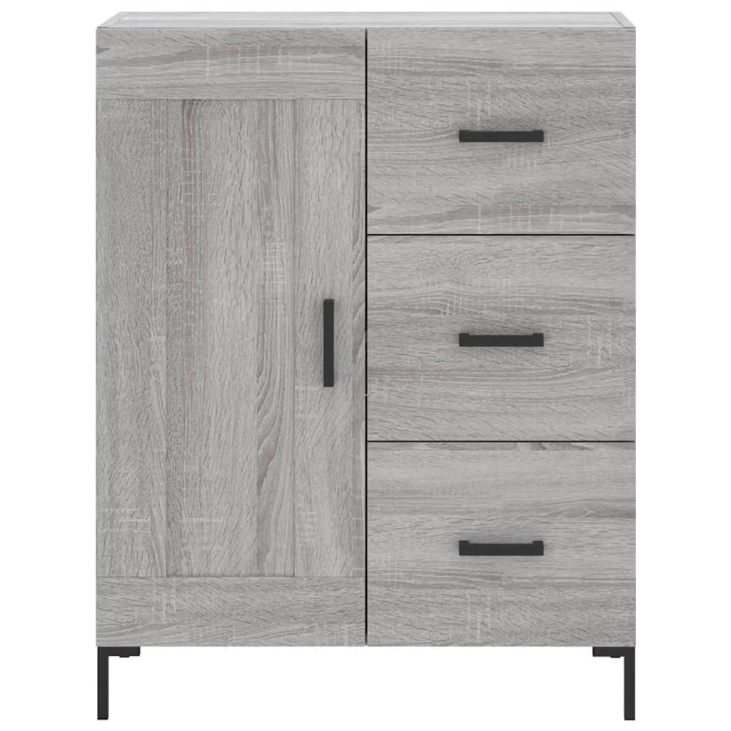 Highboard Grey Sonoma 69,5x34x180 cm Engineered Wood