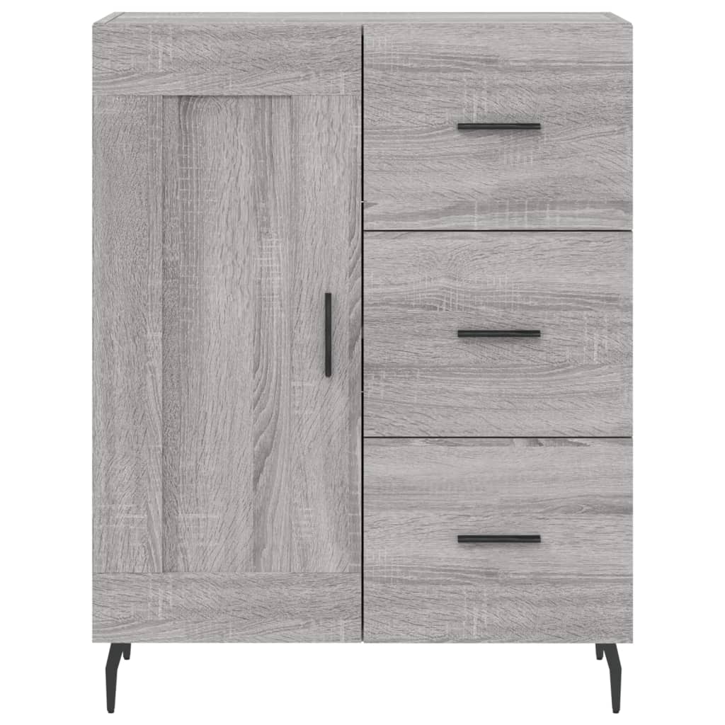 Highboard Grey Sonoma 69,5x34x180 cm Engineered Wood