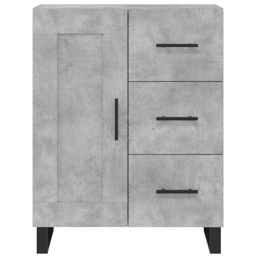 Highboard Concrete Grey 69,5x34x180 cm Engineered Wood