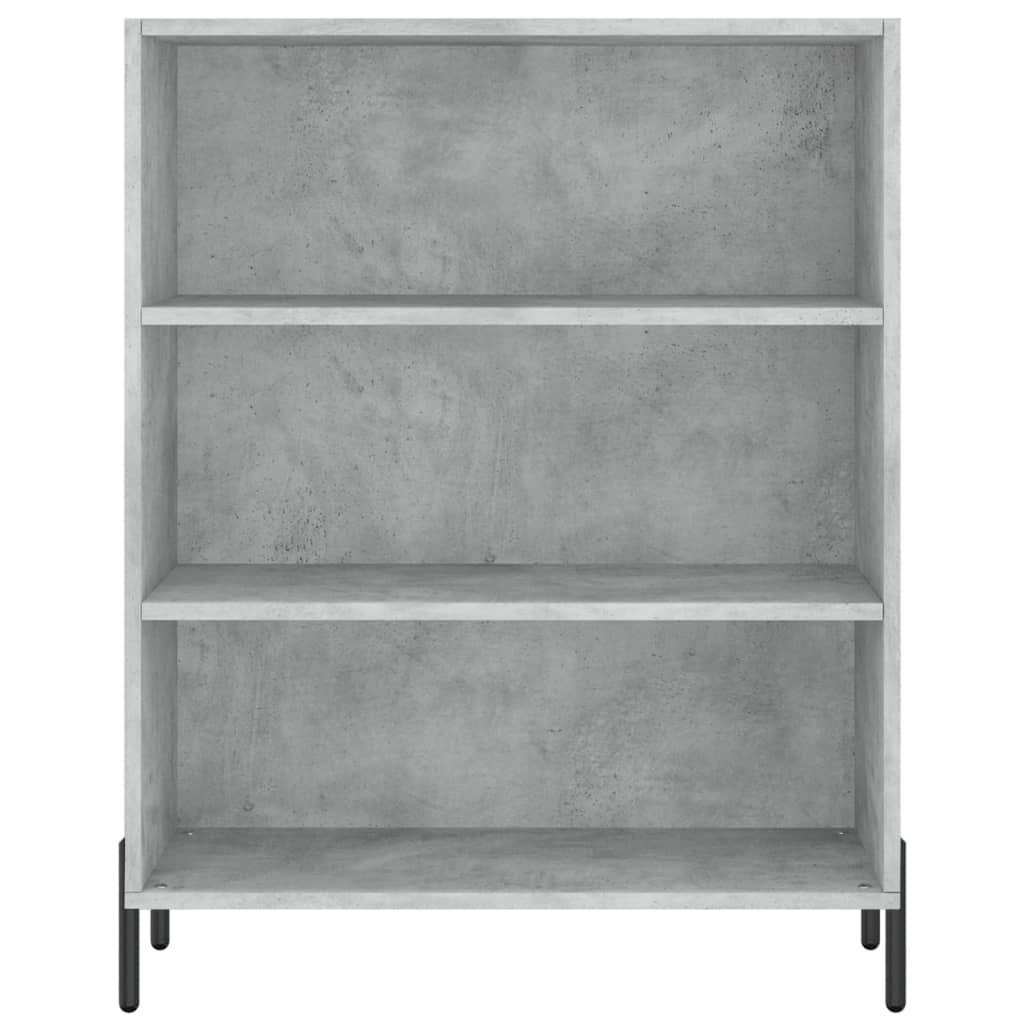 vidaXL Highboard Concrete Grey 69.5x34x180 cm Engineered Wood