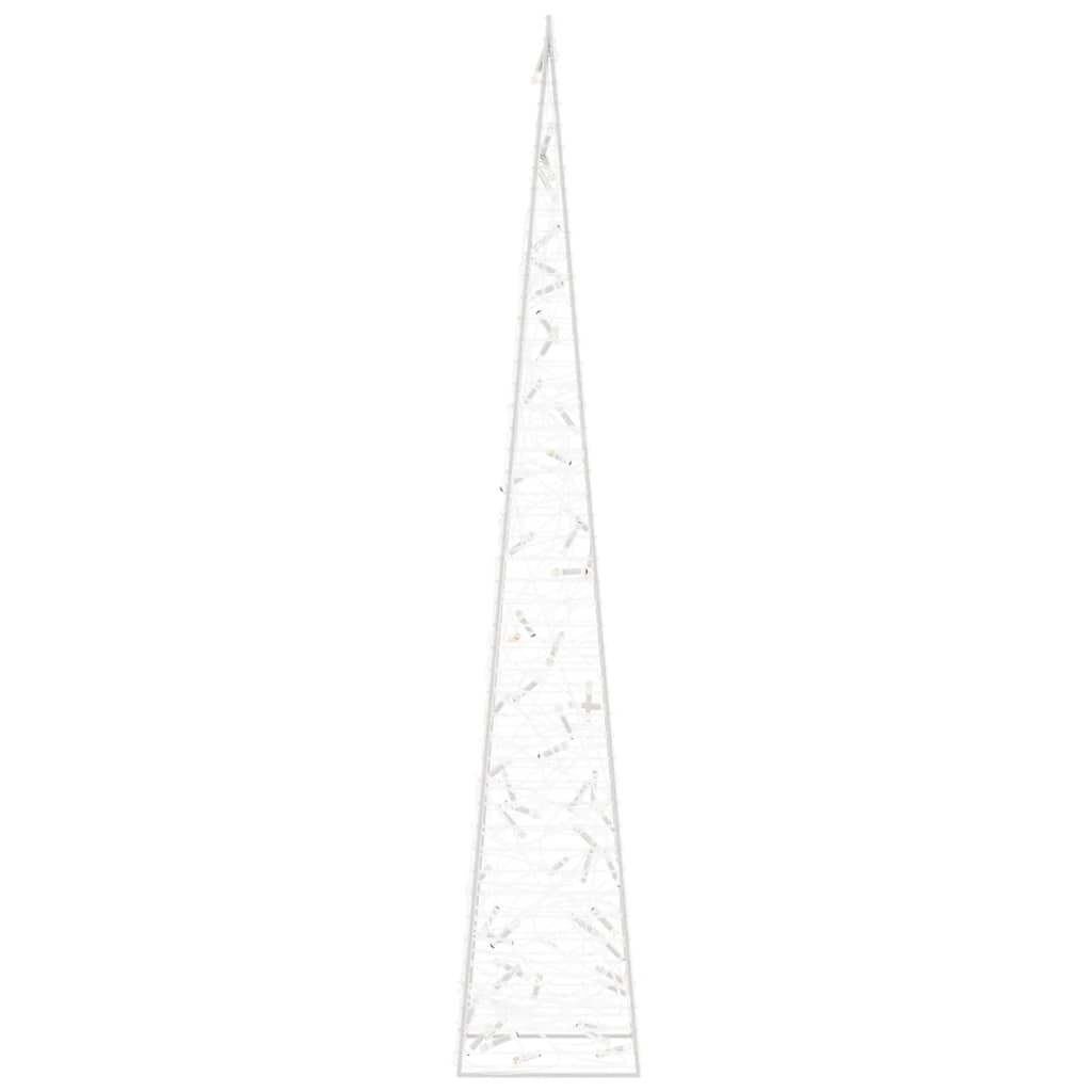 vidaXL Christmas Light Cone 60 LEDs Warm White 120 cm Acrylic