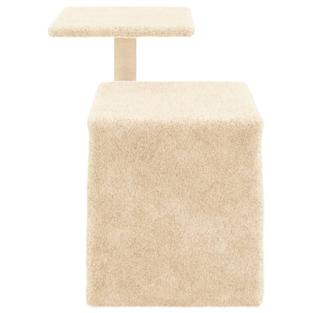 Cat Tree with Sisal Scratching Posts Cream 50.5 cm