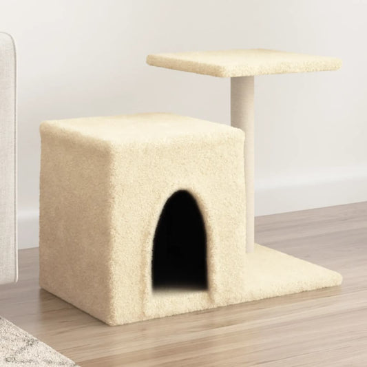 Cat Tree with Sisal Scratching Posts Cream 50.5 cm