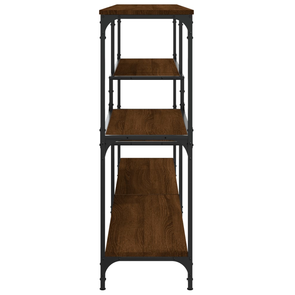 Console Table Brown Oak 160x32x95 cm Engineered Wood
