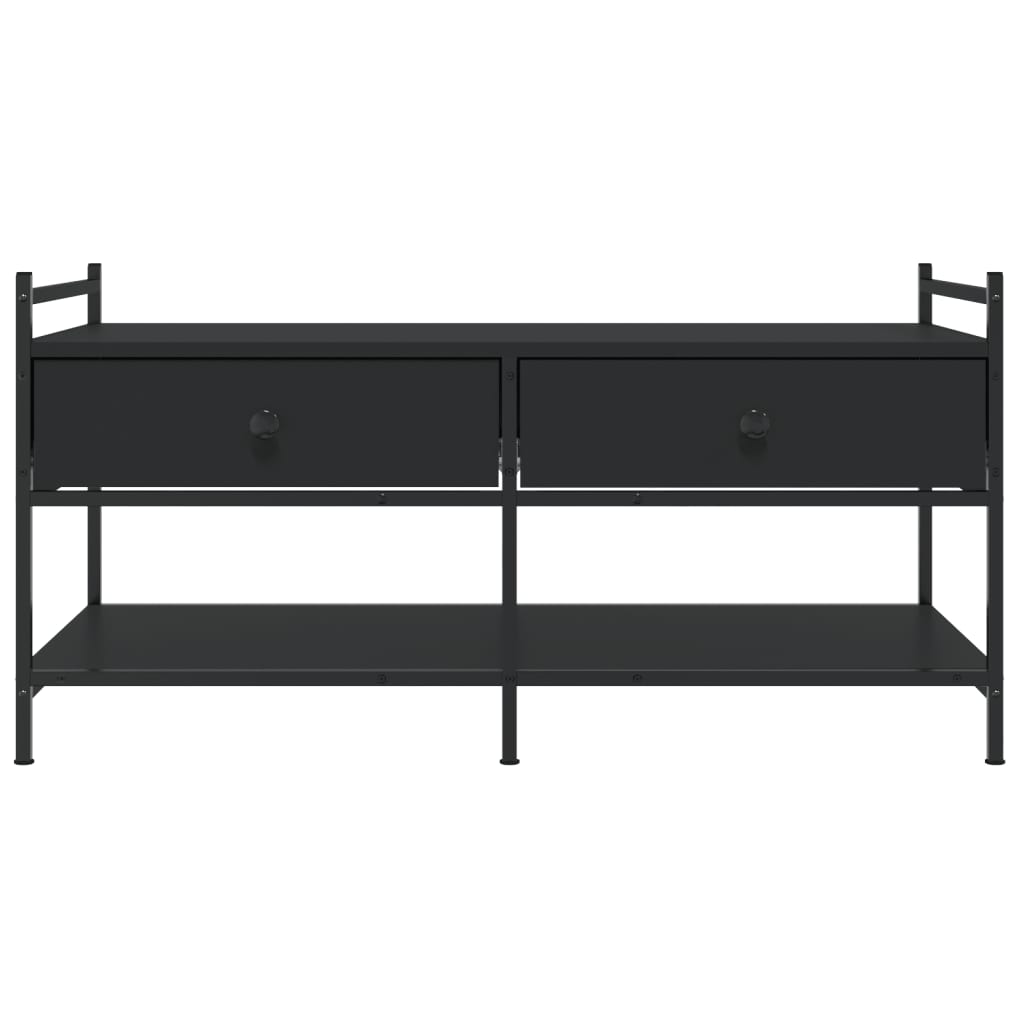 Coffee Table Black 99x50x50 cm Engineered Wood
