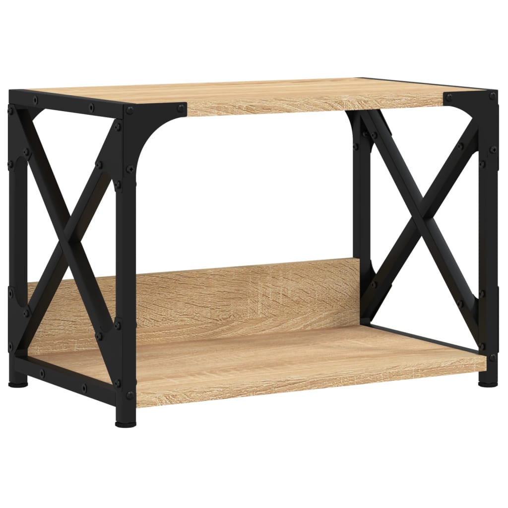 Printer Stand 2-Tier Sonoma Oak 44x26x31,5 cm Engineered Wood