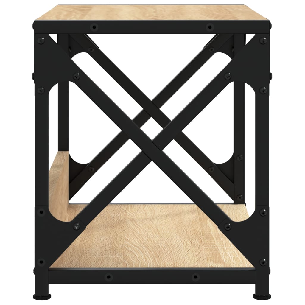 Printer Stand 2-Tier Sonoma Oak 44x26x31,5 cm Engineered Wood