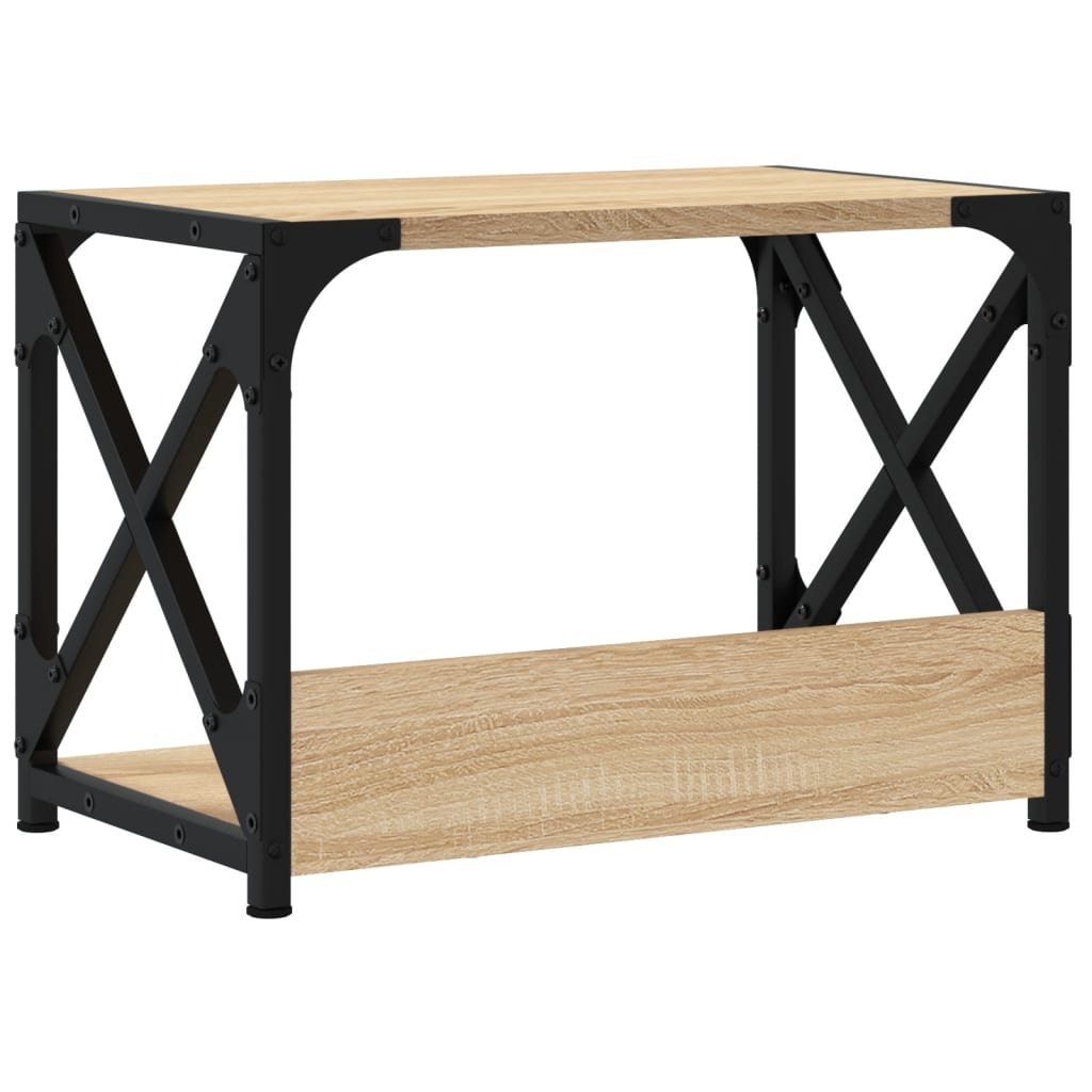Printer Stand 2-Tier Sonoma Oak 44x26x31,5 cm Engineered Wood