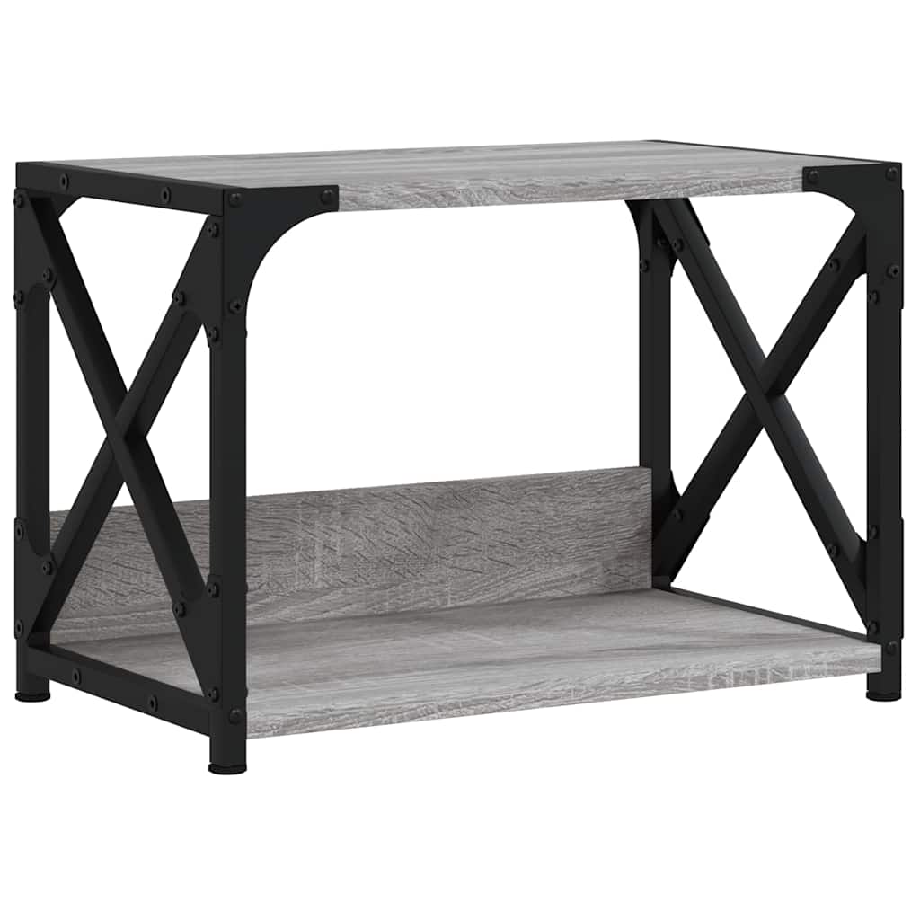 Printer Stand 2-Tier Grey Sonoma 44x26x31,5 cm Engineered Wood