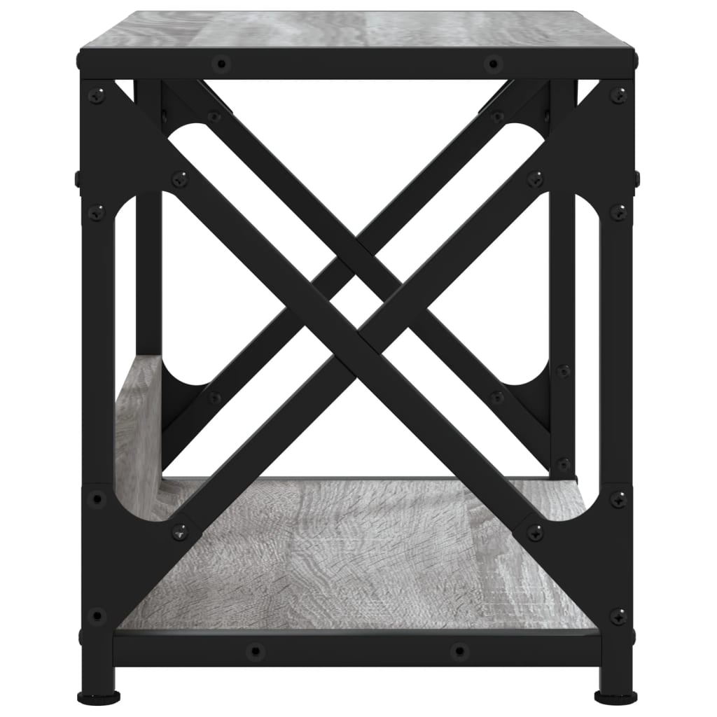 Printer Stand 2-Tier Grey Sonoma 44x26x31,5 cm Engineered Wood