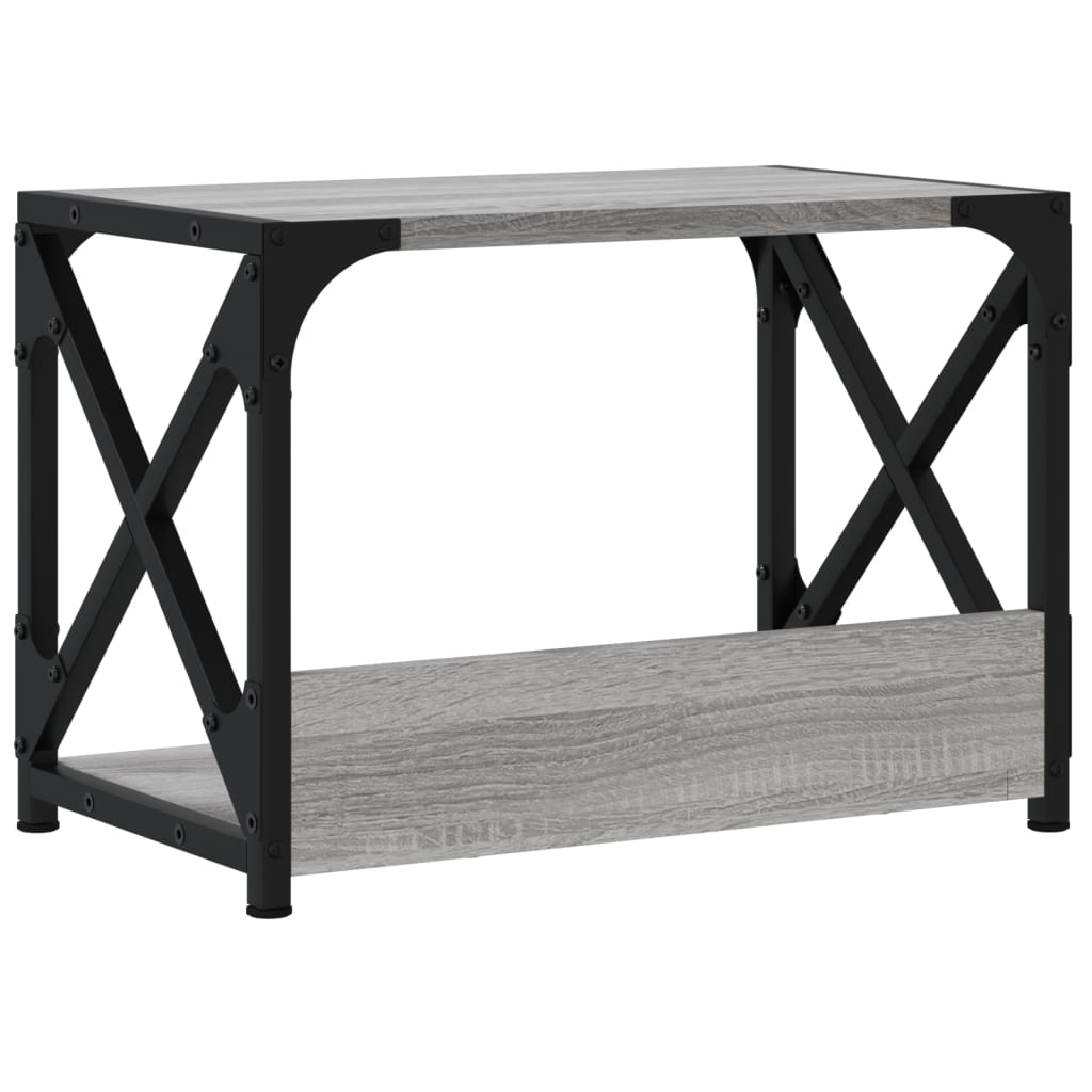Printer Stand 2-Tier Grey Sonoma 44x26x31,5 cm Engineered Wood