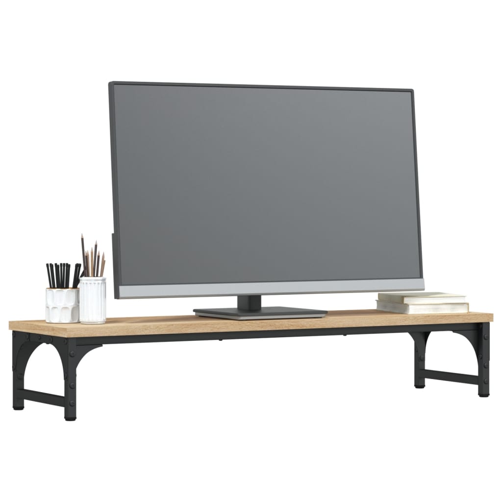 vidaXL Monitor Stand Sonoma Oak 85x23x15.5 cm Engineered Wood