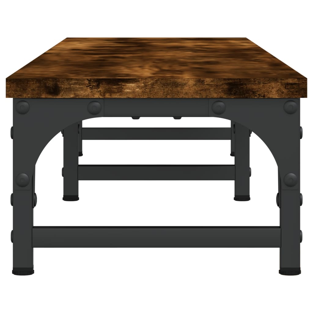 Monitor Stand Smoked Oak 105x23x15,5 cm Engineered Wood