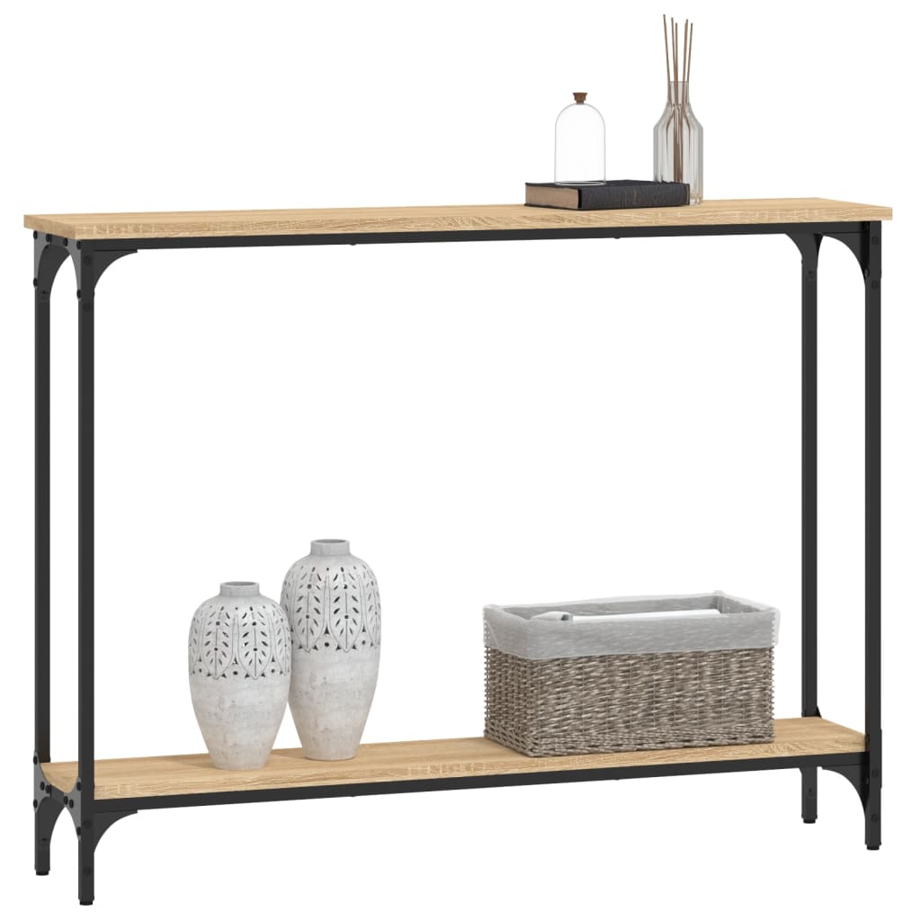Console Table Sonoma Oak 100x22,5x75 cm Engineered Wood