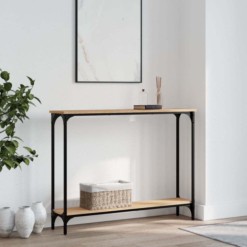 Console Table Sonoma Oak 100x22,5x75 cm Engineered Wood