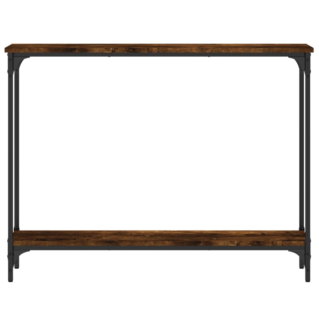 Console Table Smoked Oak 100x22,5x75 cm Engineered Wood