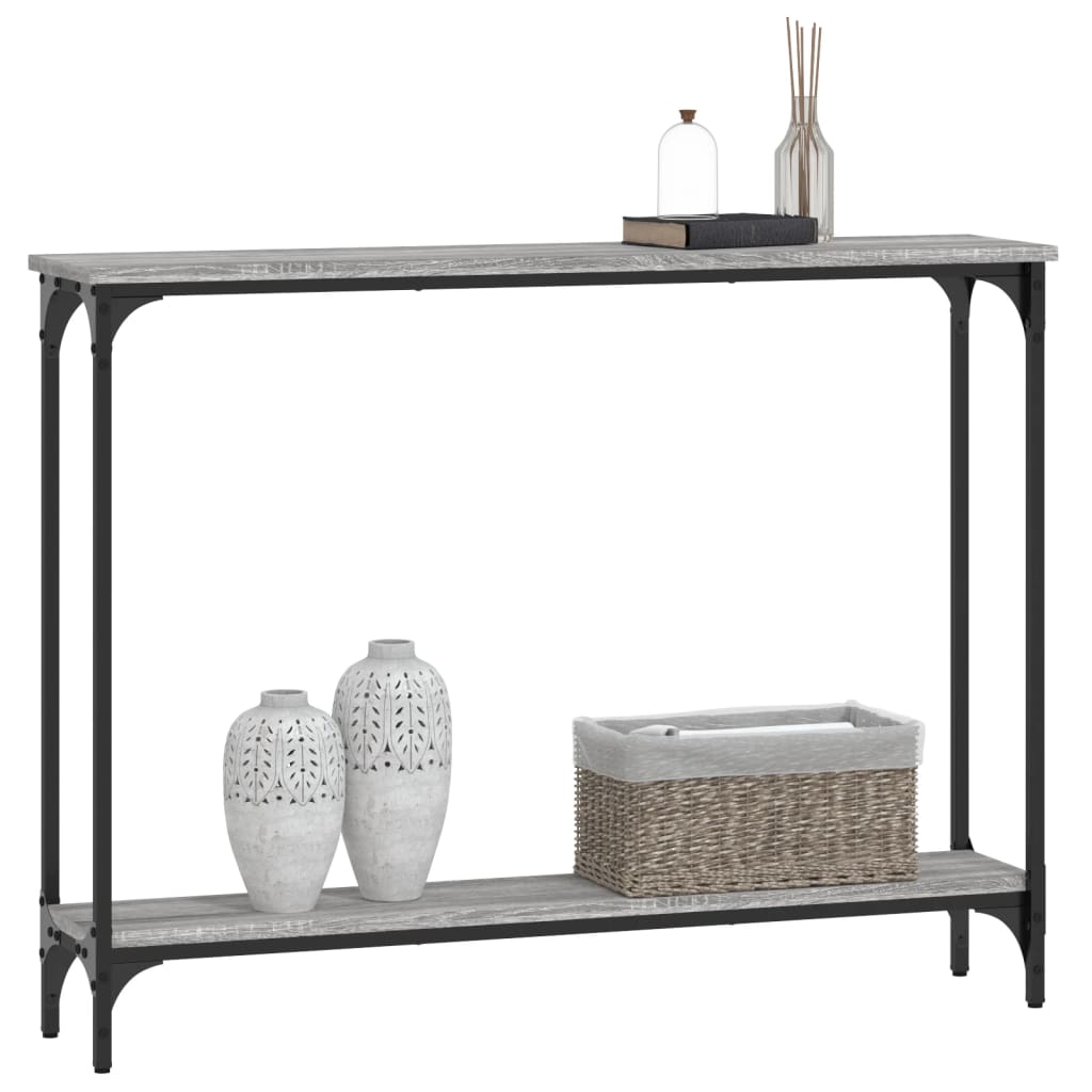 Console Table Grey Sonoma 100x22,5x75 cm Engineered Wood