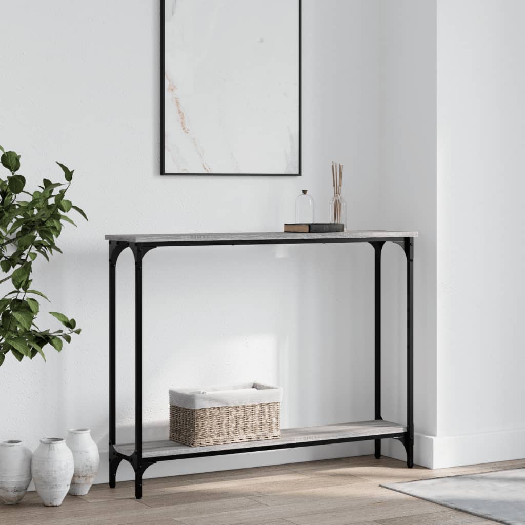 Console Table Grey Sonoma 100x22,5x75 cm Engineered Wood